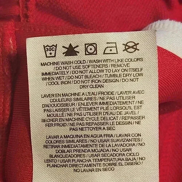 Nike Dri-Fit Size‎ Large (T) Tear-Away Athletic Pants Red with White Stripe - Picture 10 of 11